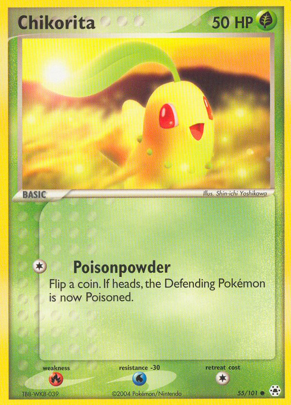 Chikorita (55/101) [EX: Hidden Legends] | Tabernacle Games