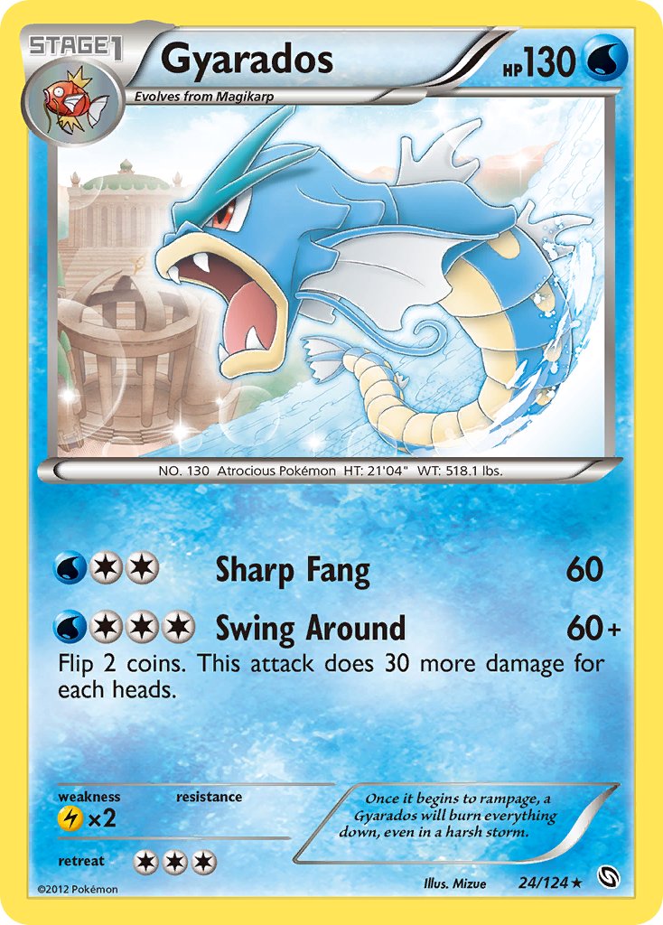 Gyarados (24/124) (Cosmos Holo) (Blister Exclusive) [Black & White: Dragons Exalted] | Tabernacle Games