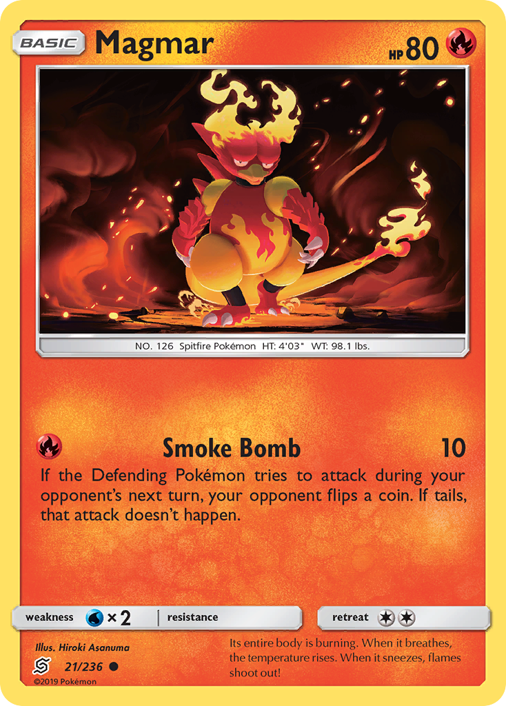 Magmar (21/236) [Sun & Moon: Unified Minds] | Tabernacle Games