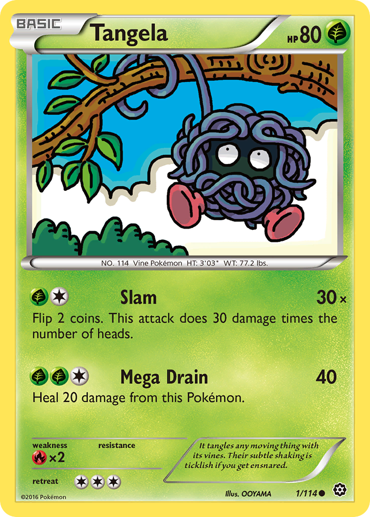 Tangela (1/114) [XY: Steam Siege] | Tabernacle Games