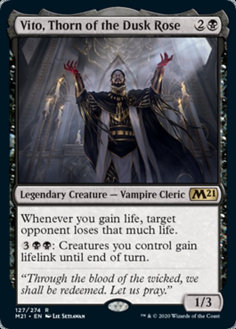 Vito, Thorn of the Dusk Rose [Core Set 2021] | Tabernacle Games