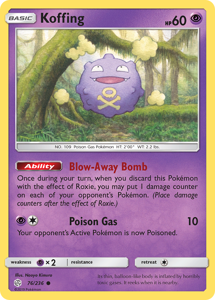 Koffing (76/236) [Sun & Moon: Cosmic Eclipse] | Tabernacle Games