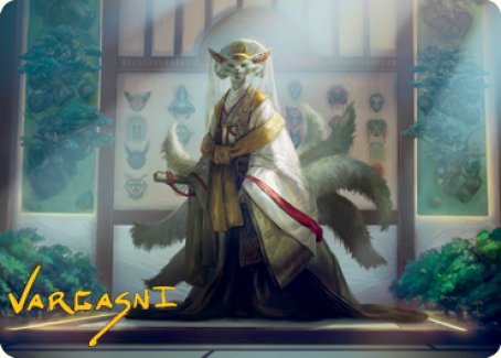 Light-Paws, Emperor's Voice Art Card (Gold-Stamped Signature) [Kamigawa: Neon Dynasty Art Series] | Tabernacle Games