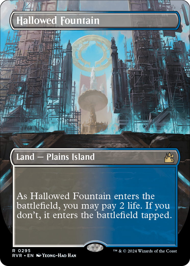 Hallowed Fountain (Borderless) [Ravnica Remastered] | Tabernacle Games