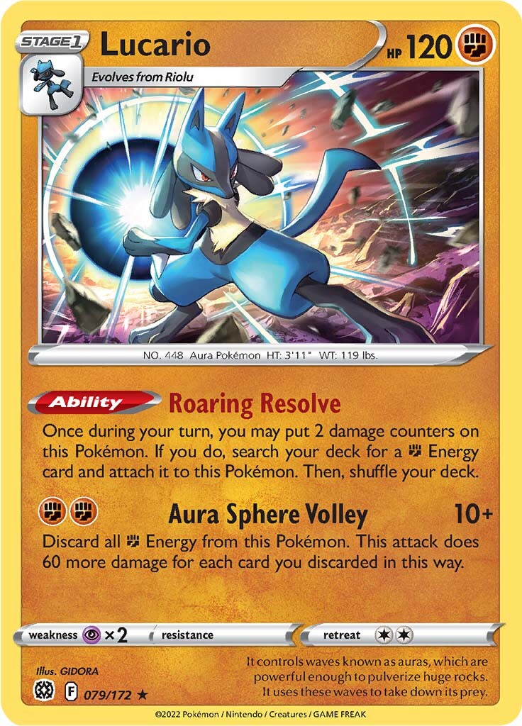 Lucario (079/172) [Sword & Shield: Brilliant Stars] | Tabernacle Games