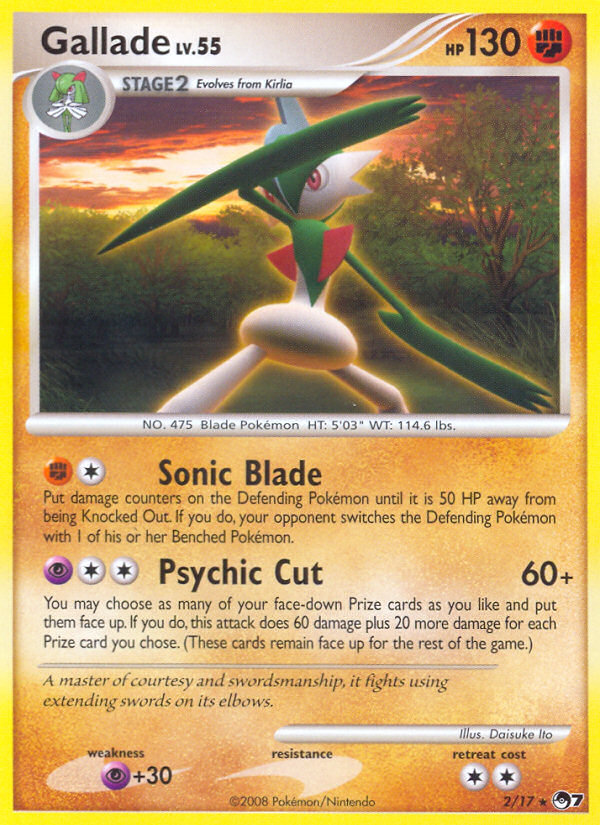 Gallade (2/17) [POP Series 7] | Tabernacle Games