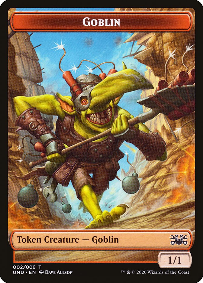 Goblin // Giant Teddy Bear Double-sided Token [Unsanctioned Tokens] | Tabernacle Games