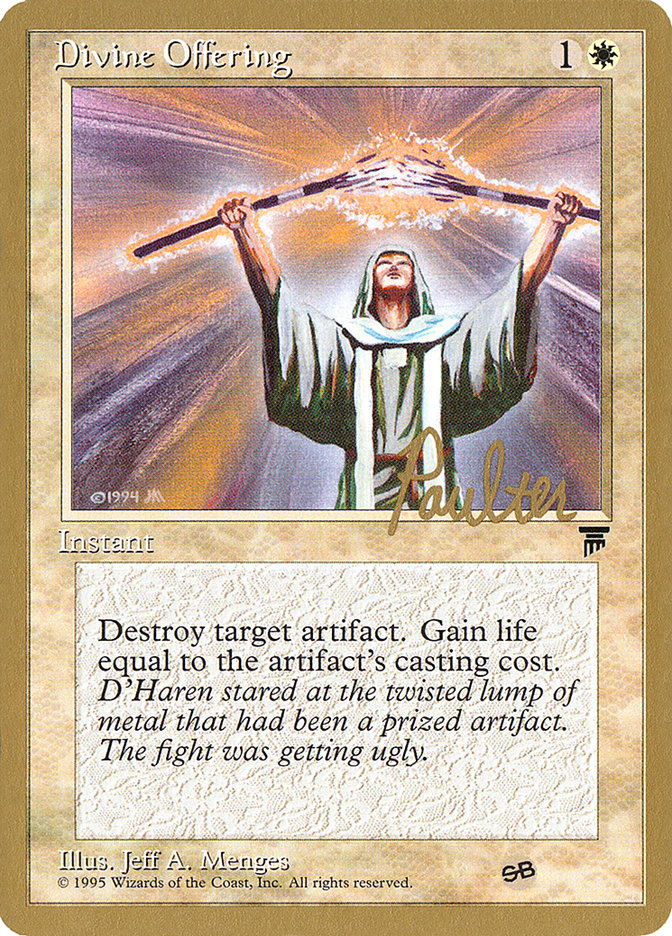 Divine Offering (Preston Poulter) (SB) [Pro Tour Collector Set] | Tabernacle Games
