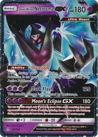 Dawn Wings Necrozma GX (63/156) (Jumbo Card) [Sun & Moon: Ultra Prism] | Tabernacle Games