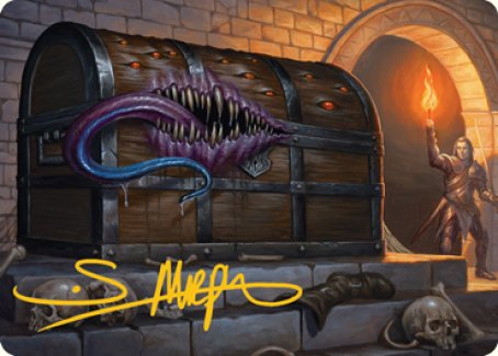 Mimic Art Card (Gold-Stamped Signature) [Dungeons & Dragons: Adventures in the Forgotten Realms Art Series] | Tabernacle Games