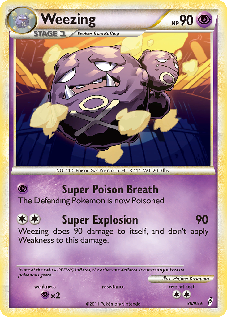 Weezing (38/95) [HeartGold & SoulSilver: Call of Legends] | Tabernacle Games