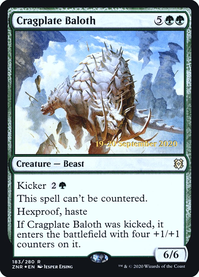 Cragplate Baloth  [Zendikar Rising Prerelease Promos] | Tabernacle Games