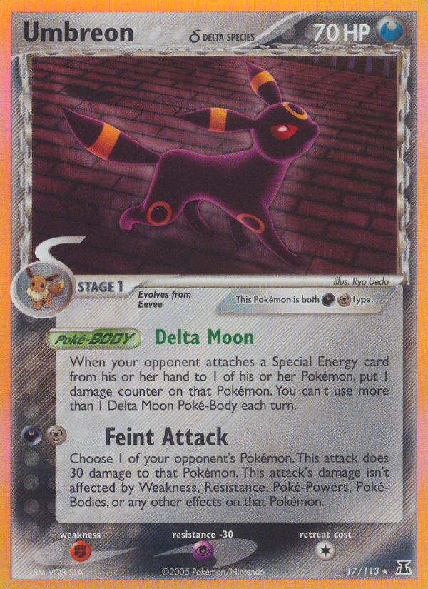 Umbreon (17/113) (Delta Species) [EX: Delta Species] | Tabernacle Games