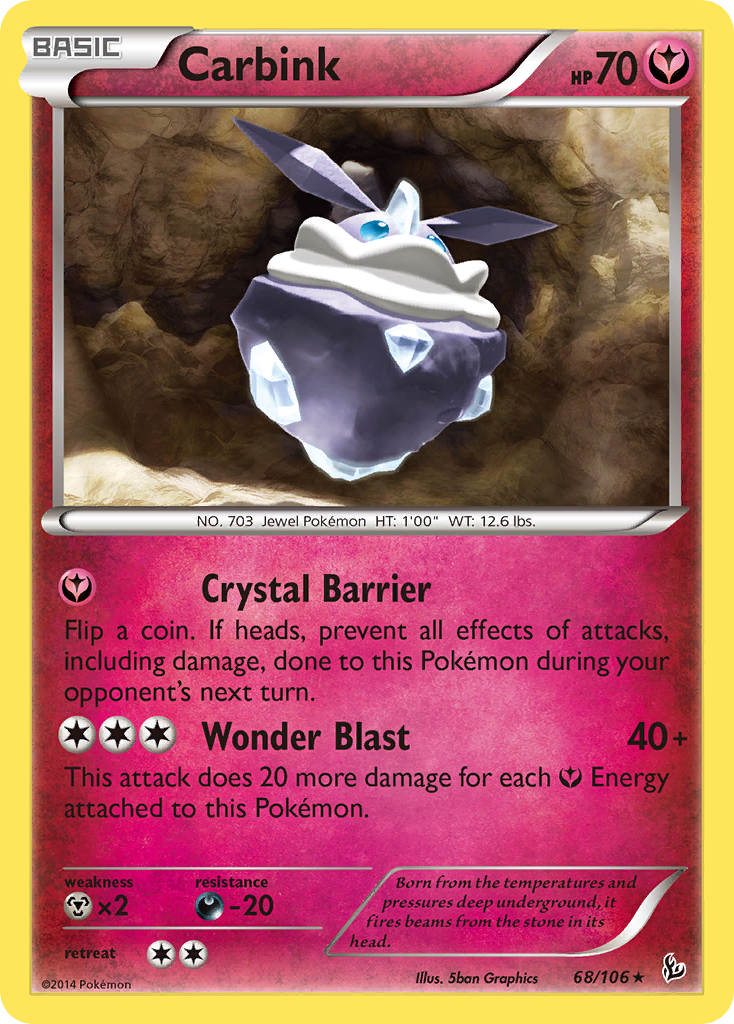 Carbink (68/106) (Theme Deck Exclusive) [XY: Flashfire] | Tabernacle Games