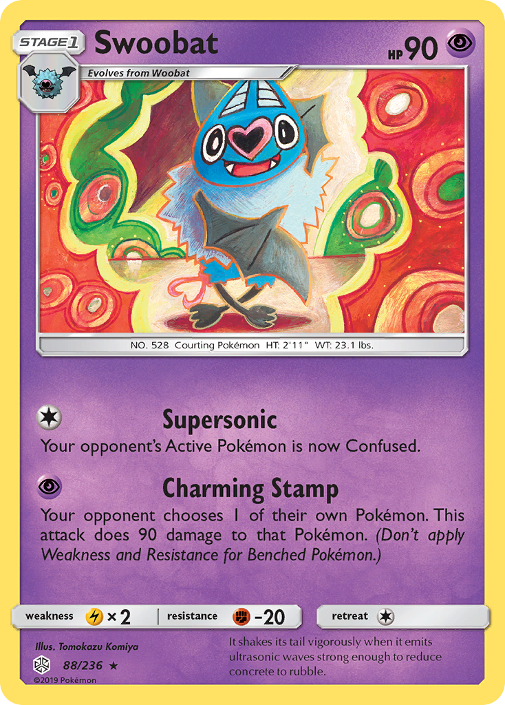 Swoobat (88/236) [Sun & Moon: Cosmic Eclipse] | Tabernacle Games