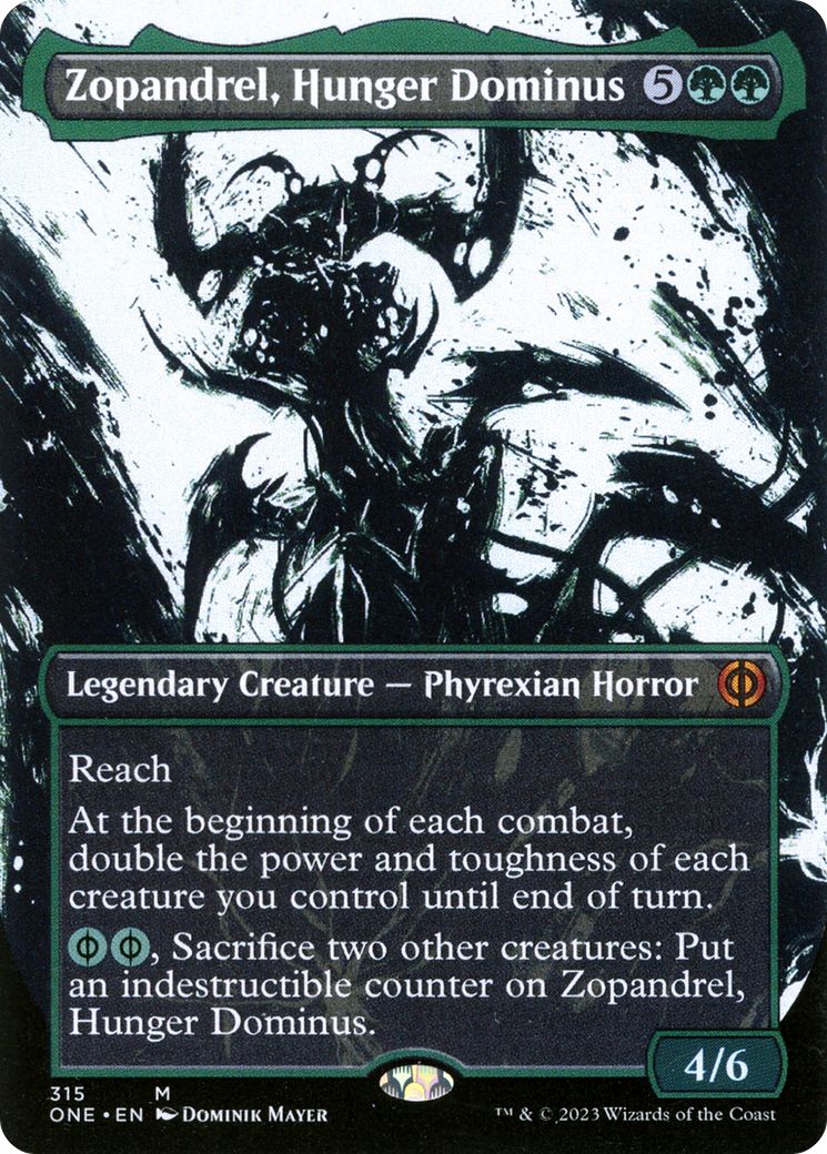 Zopandrel, Hunger Dominus (Borderless Ichor) [Phyrexia: All Will Be One] | Tabernacle Games