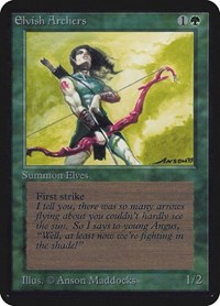 Elvish Archers [Alpha Edition] | Tabernacle Games