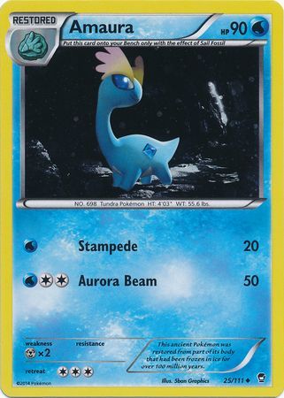 Amaura (25/111) (Cosmos Holo) [XY: Furious Fists] | Tabernacle Games