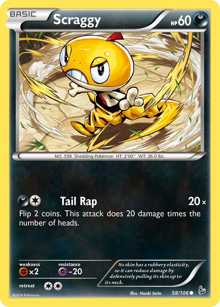 Scraggy (58/106) [XY: Flashfire] | Tabernacle Games