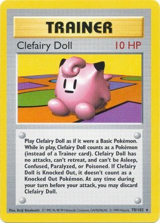 Clefairy Doll (70/102) [Base Set Shadowless Unlimited] | Tabernacle Games