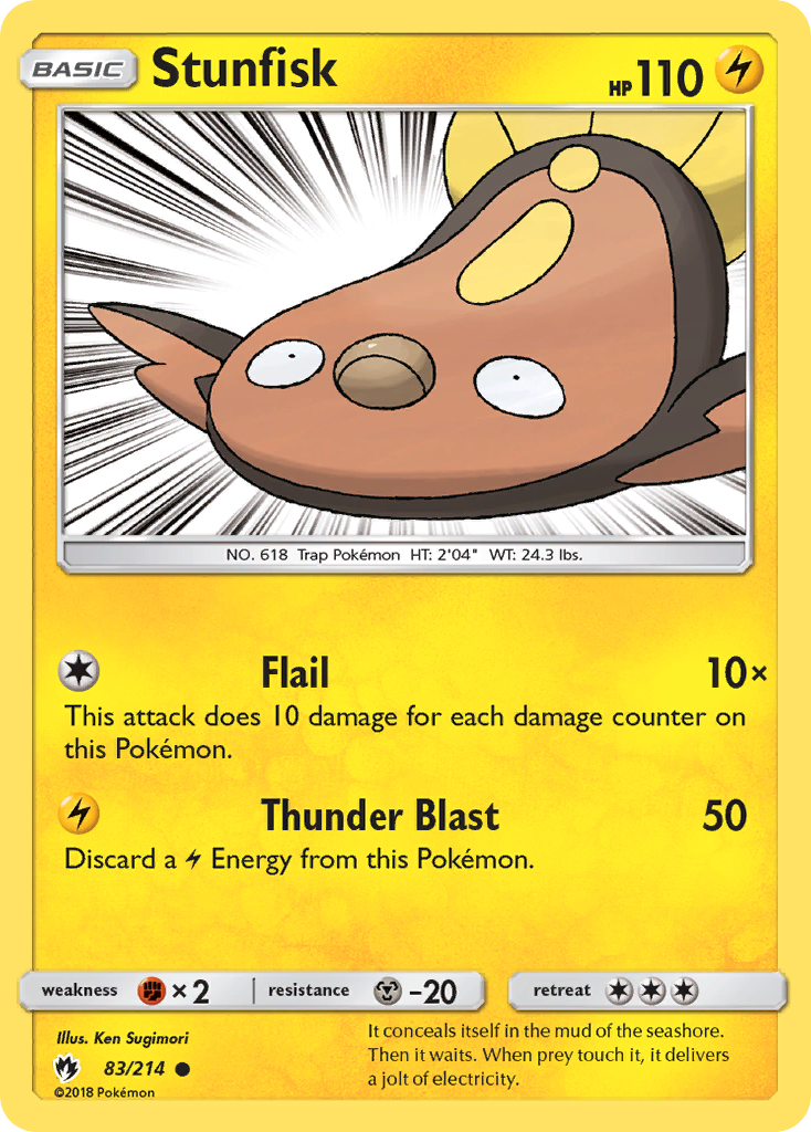 Stunfisk (83/214) [Sun & Moon: Lost Thunder] | Tabernacle Games