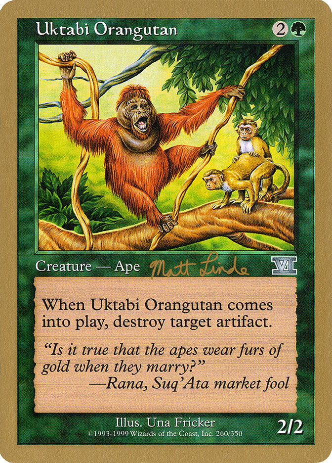 Uktabi Orangutan (Matt Linde) [World Championship Decks 1999] | Tabernacle Games