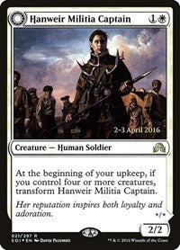 Hanweir Militia Captain [Shadows over Innistrad Promos] | Tabernacle Games