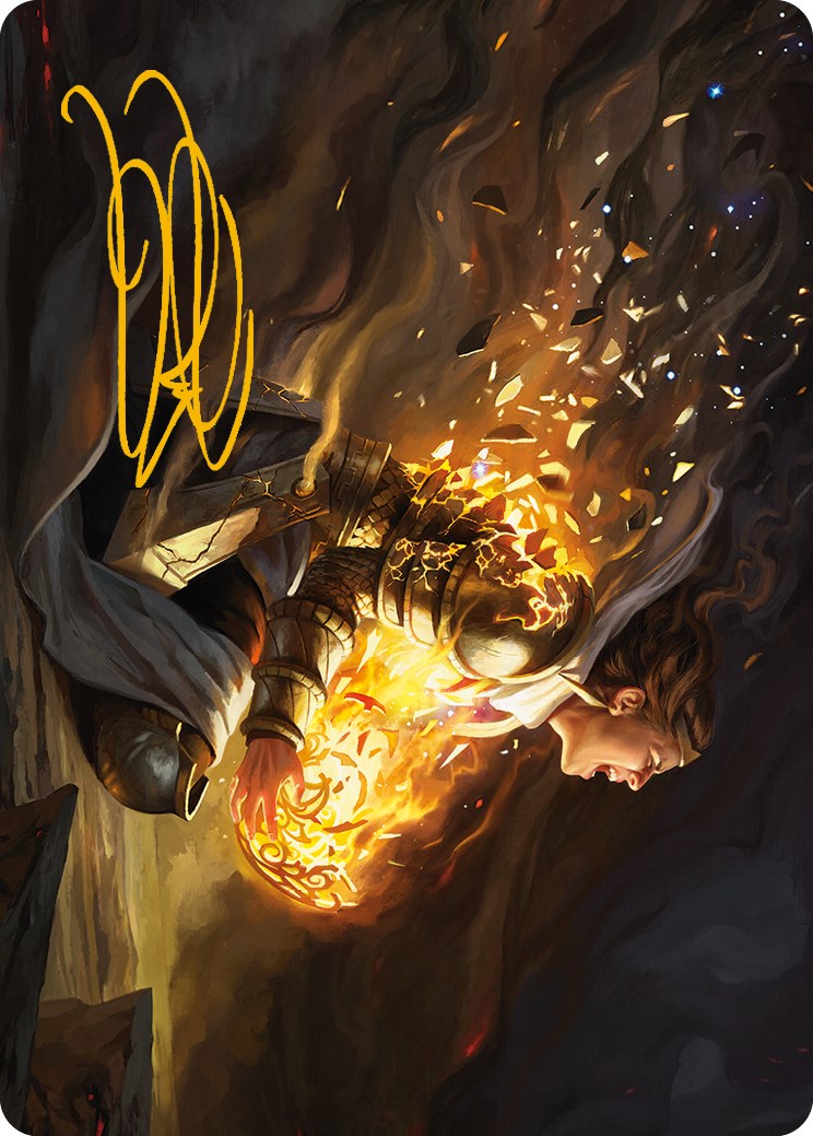 Vanish into Eternity Art Card (Gold-Stamped Signature) [Phyrexia: All Will Be One Art Series] | Tabernacle Games