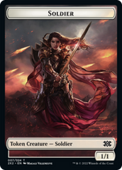 Spider // Soldier Double-sided Token [Double Masters 2022 Tokens] | Tabernacle Games