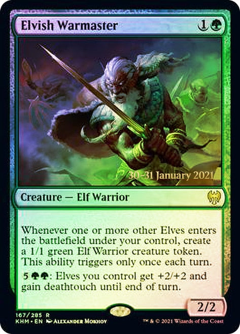 Elvish Warmaster  [Kaldheim Prerelease Promos] | Tabernacle Games