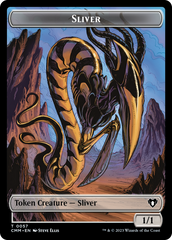 Sliver Army // Sliver Double-Sided Token [Commander Masters Tokens] | Tabernacle Games