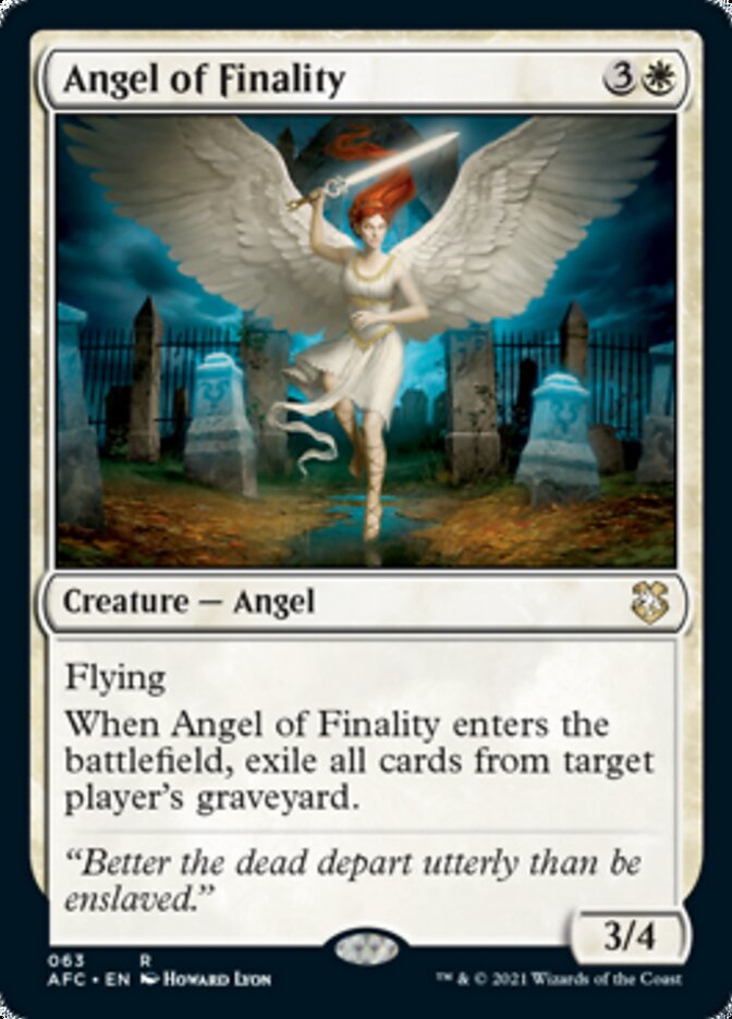 Angel of Finality [Dungeons & Dragons: Adventures in the Forgotten Realms Commander] | Tabernacle Games