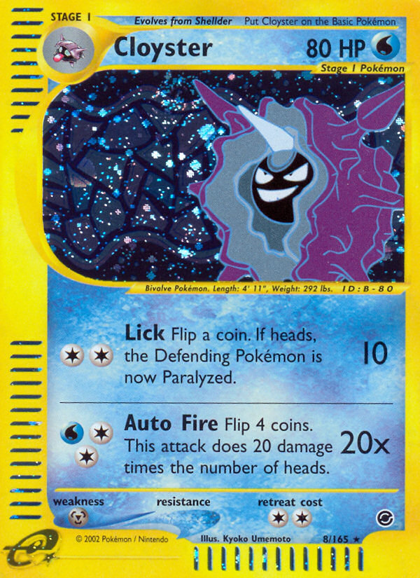 Cloyster (8/165) [Expedition: Base Set] | Tabernacle Games