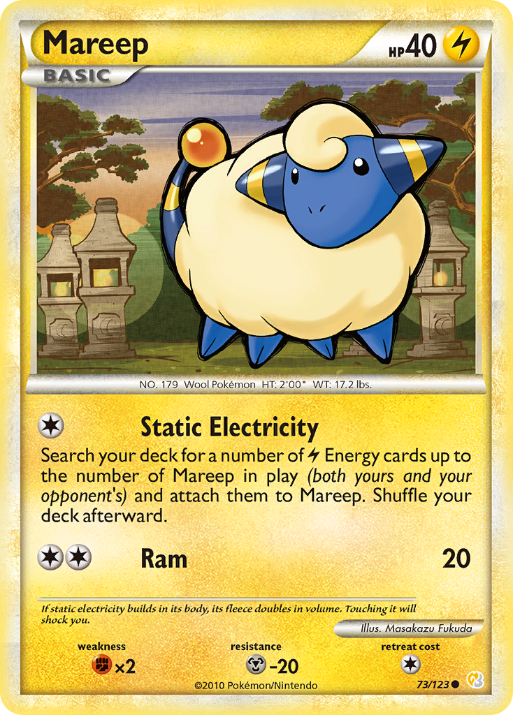 Mareep (73/123) [HeartGold & SoulSilver: Base Set] | Tabernacle Games