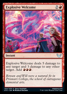 Explosive Welcome [Strixhaven: School of Mages] | Tabernacle Games
