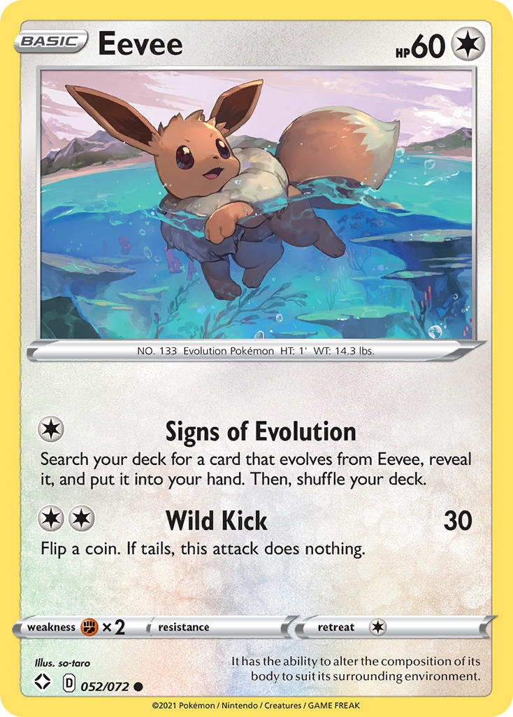 Eevee (052/072) [Sword & Shield: Shining Fates] | Tabernacle Games