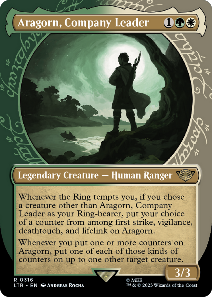 Aragorn, Company Leader (Showcase Ring Frame) [The Lord of the Rings: Tales of Middle-Earth] | Tabernacle Games