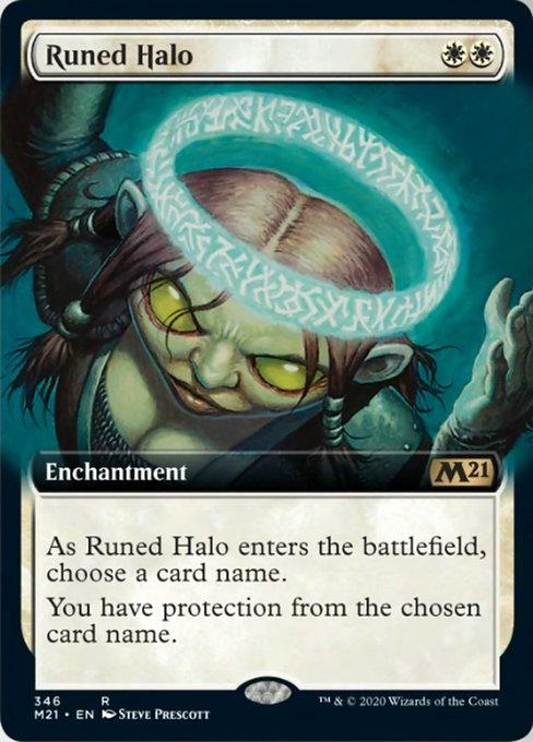 Runed Halo (Extended Art) [Core Set 2021] | Tabernacle Games