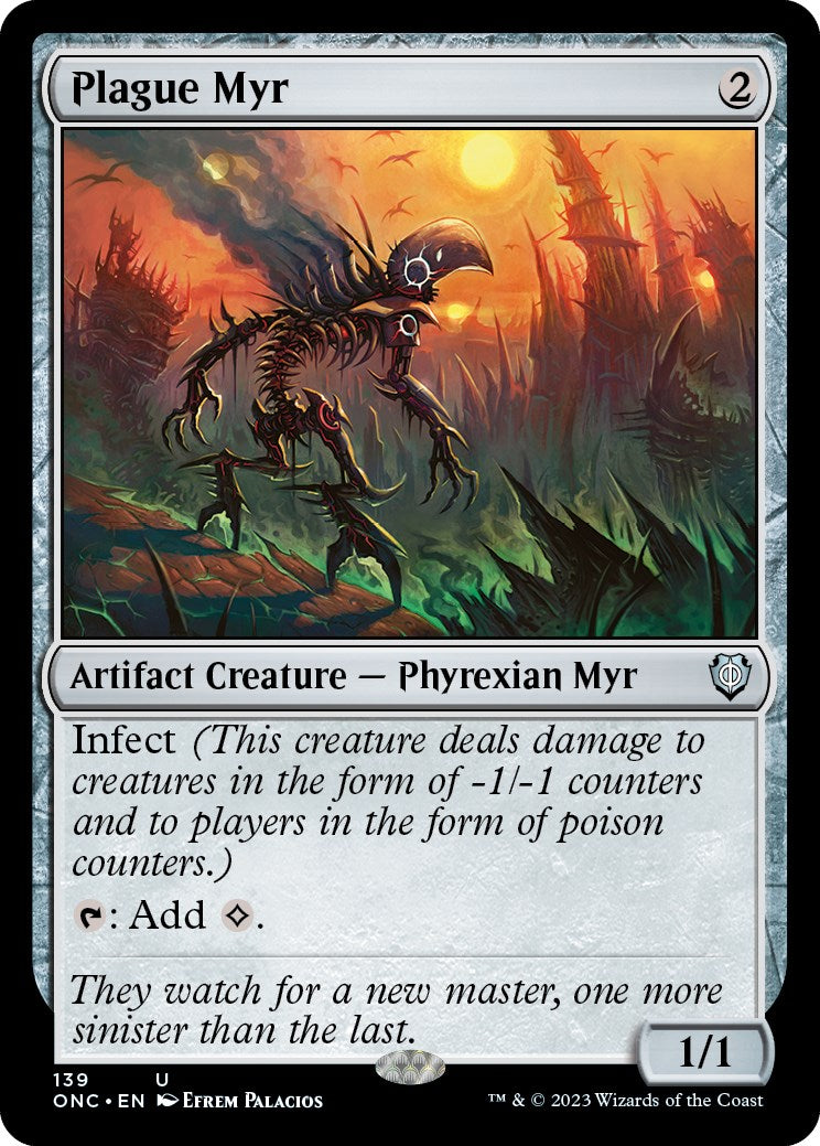 Plague Myr [Phyrexia: All Will Be One Commander] | Tabernacle Games