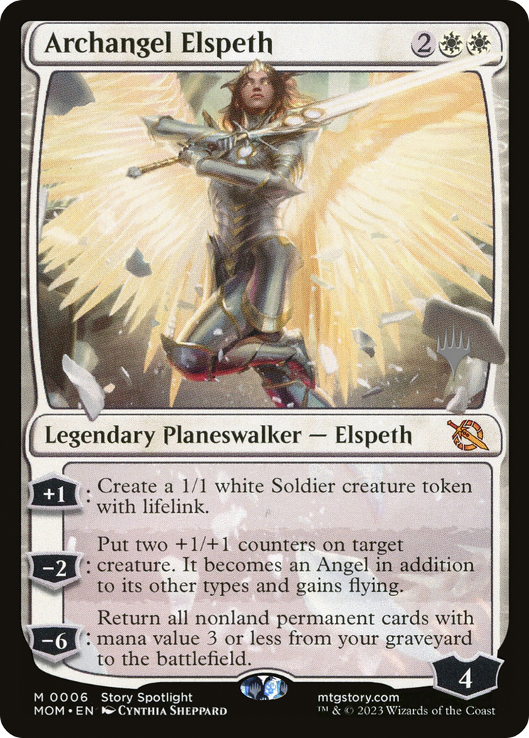 Archangel Elspeth (Promo Pack) [March of the Machine Promos] | Tabernacle Games