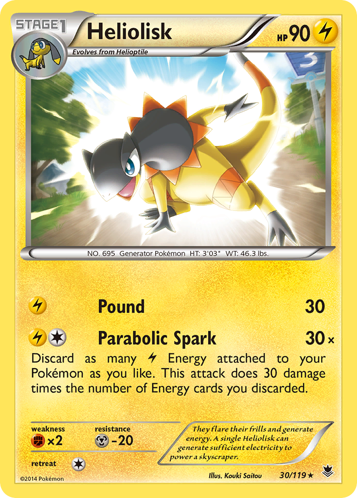 Heliolisk (30/119) [XY: Phantom Forces] | Tabernacle Games