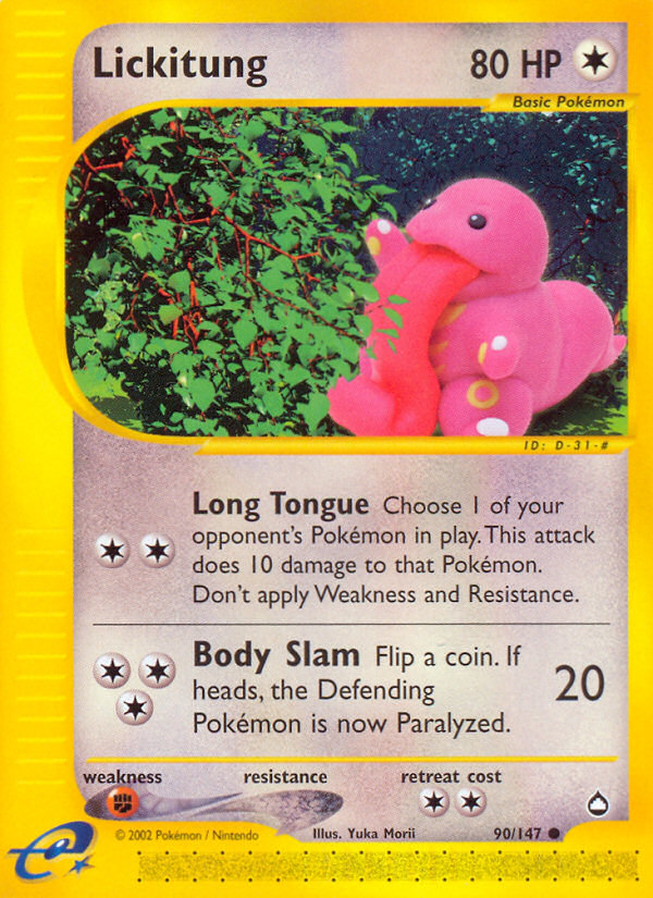 Lickitung (90/147) [Aquapolis] | Tabernacle Games