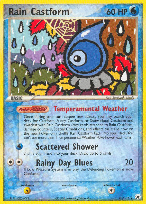 Rain Castform (23/101) [EX: Hidden Legends] | Tabernacle Games