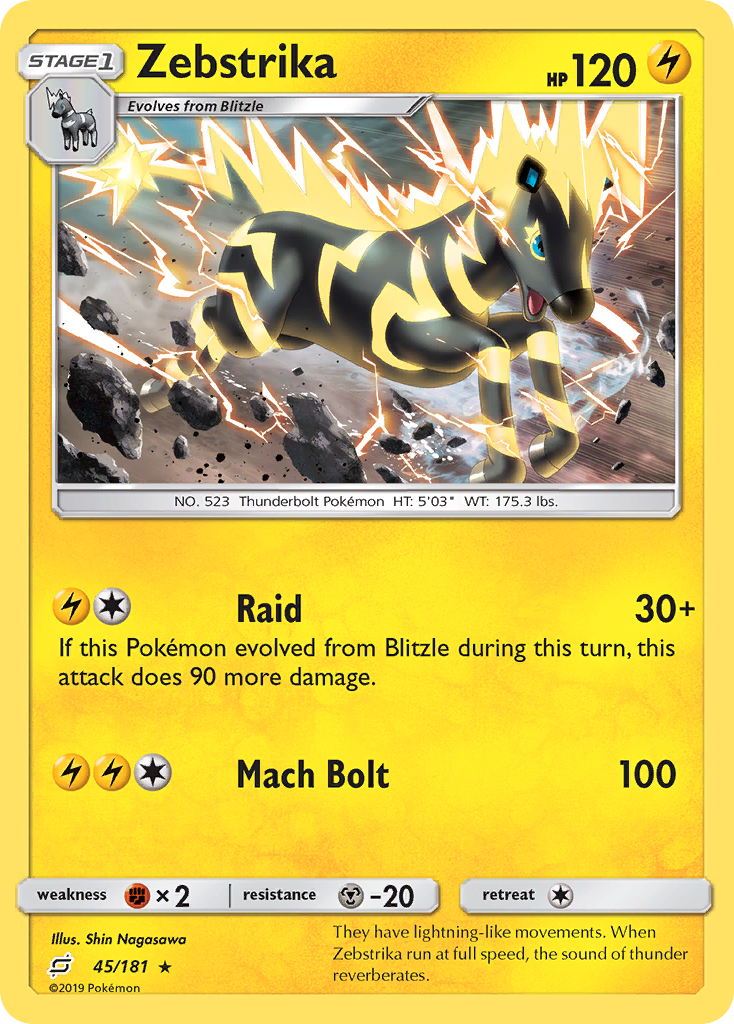 Zebstrika (45/181) [Sun & Moon: Team Up] | Tabernacle Games