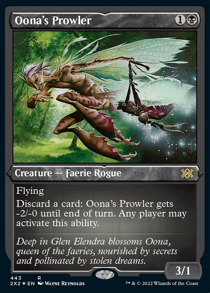 Oona's Prowler (Foil Etched) [Double Masters 2022] | Tabernacle Games