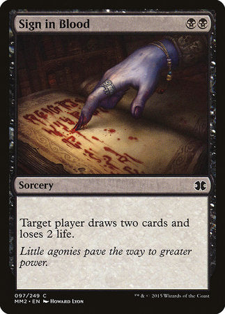 Sign in Blood [Modern Masters 2015] | Tabernacle Games