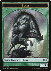 Elemental // Beast (019/036) Double-sided Token [Commander 2014 Tokens] | Tabernacle Games