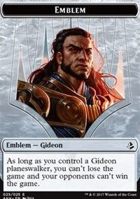 Emblem - Gideon of the Trials // Zombie Token [Amonkhet] | Tabernacle Games