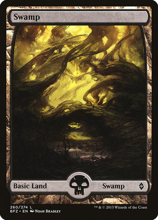Swamp (260) - Full Art [Battle for Zendikar] | Tabernacle Games