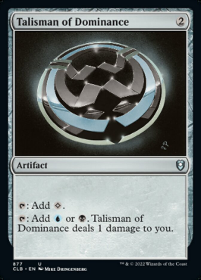 Talisman of Dominance [Commander Legends: Battle for Baldur's Gate] | Tabernacle Games